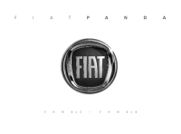 FIAT PANDA VAN - manual 2007